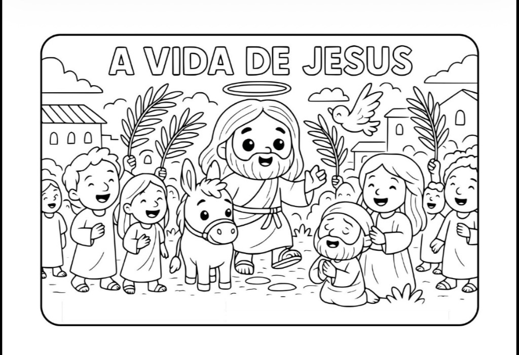 Página para colorir Jesus